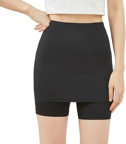 Double-Layer Front Crotch Ice Silk Safety Shorts