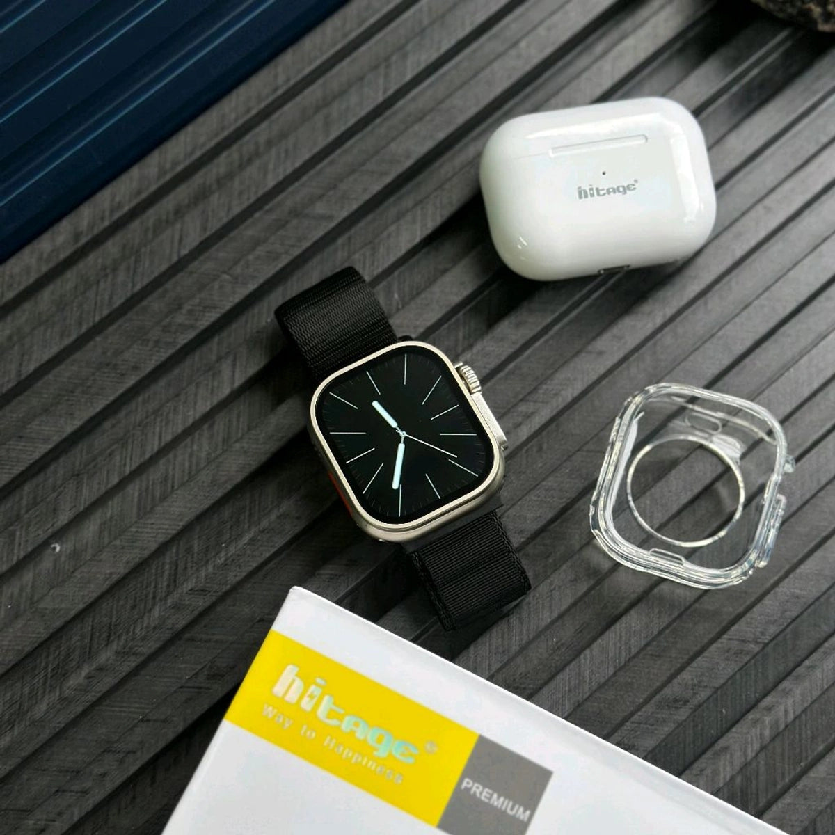 Hitage 10-in-1 Smartwatch Combo with TWS Earbuds