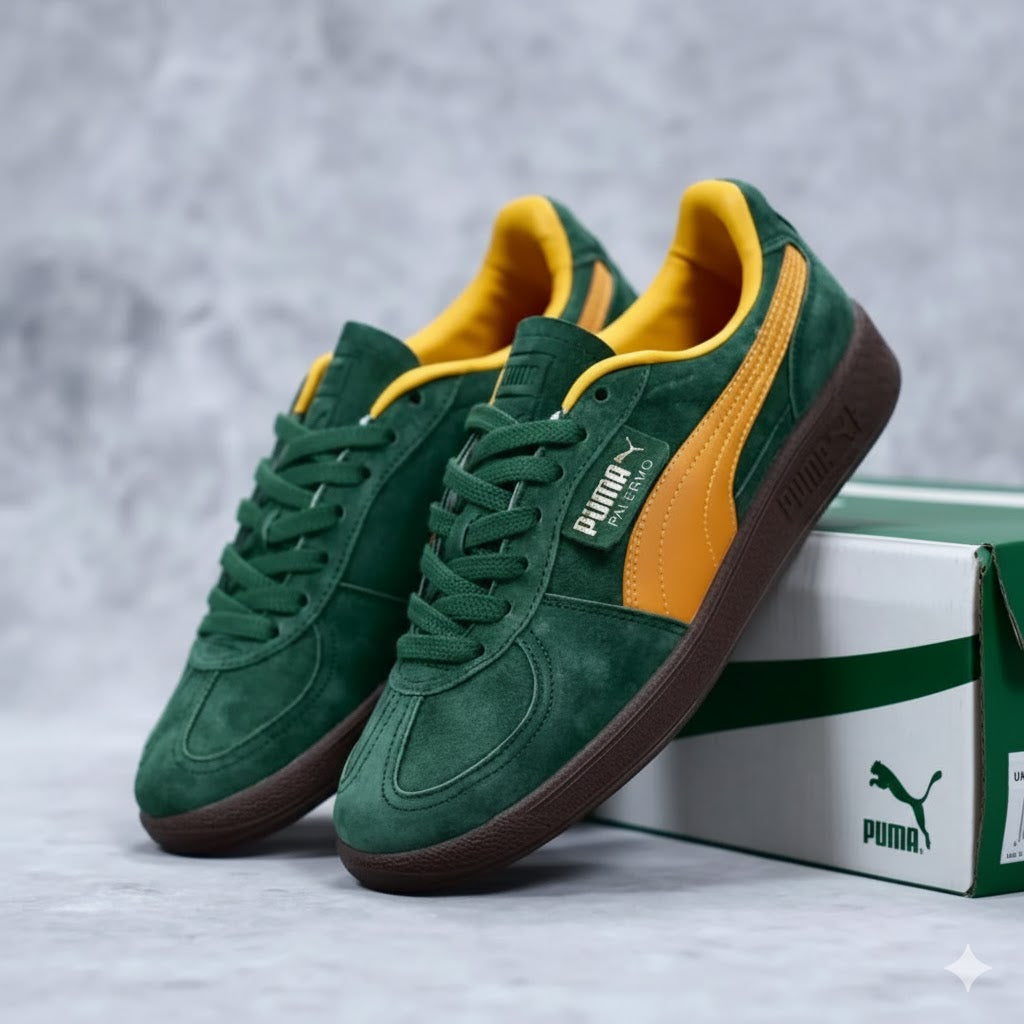 Puma Palermo Green Yellow